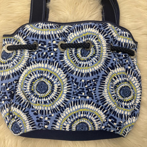 NWOT Vera Bradley Blue Starry Night Patterned shoulder tote Bag - Picture 5 of 9